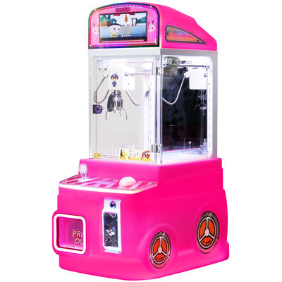 Mini Arcade Claw Machine Pink With Display Screen Coin-operated Toy Vending Machine