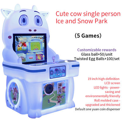 Rocker Game Station LBE VR Gaming กับเครื่องจําลองการเคลื่อนไหว Ice And Snow Park Machine