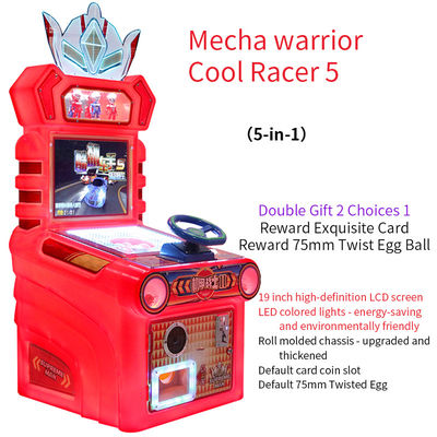 เครื่องเกมแข่งรถสำหรับเด็กในตู้เกมหยอดเหรียญขนาด 19 นิ้ว 220V